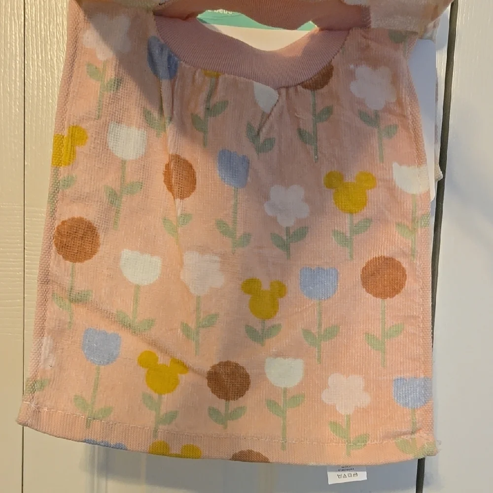 Disney Minnie Mouse Pink Striped Baby Bib